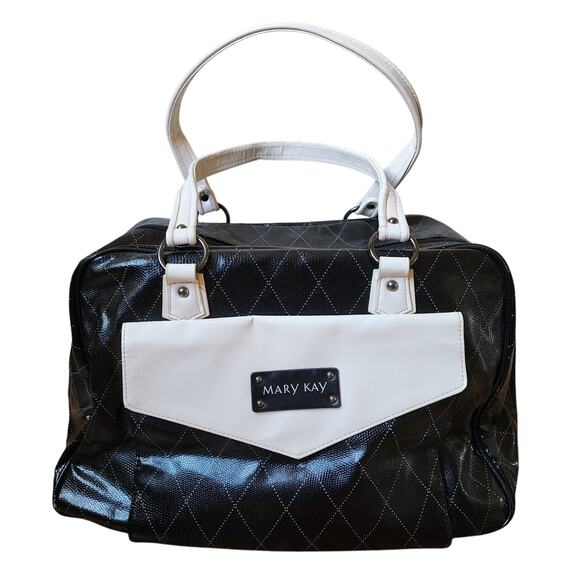 Mary Kay Sales Consultant Tote Bag Black Ivory Missing Insert - Picture 1 of 9